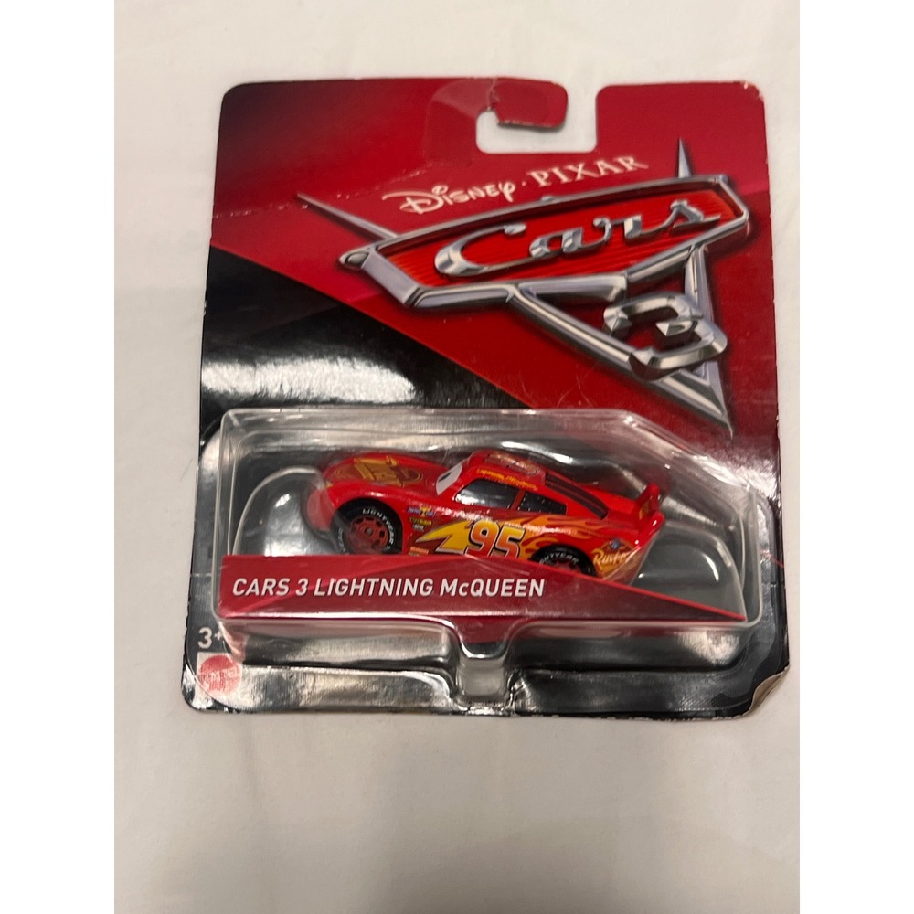 Disney Pixar Cars 3 Lightning McQueen Mattel Die-Cast 1:55 Scale Red Race Car 95